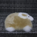 Genuine Sheepskin Chair Pad Anti Slip Design Cute Soft Comfortable for Living Room Sofa Bedroom Dressing Table Dining Table Fur Chair Cushion Car Fur Seat Cushion (1, Honey Brown, 18×14 Inch)