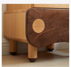 Children'sSolidWoodBedsideTable,SimpleAndModernNightstandForBedroom,CreativityBoyGirlBedsideCabinet2Drawer,BedroomLivingRoomStorageUnit40X35X48.7CM Needed