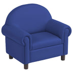 Little Lux Upholstered Preschool Chair, Plush Furniture for Kids Room, Classroom, Daycare - Blue