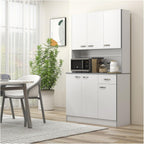 71" Modern Freestanding Kitchen Buffet Hutch with Server and Storage,for Kitchen