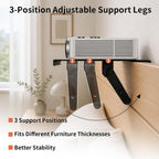 Projector Shelf, No Drill Projector Mount for Bed Frame & Sofa, 12x9.5 Inch, Movable with Wall Mount Option for Projector Shelf