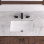 Signature Hardware 447966 Destin 20" Vitreous China Undermount Bathroom Sink - Glazed Underside