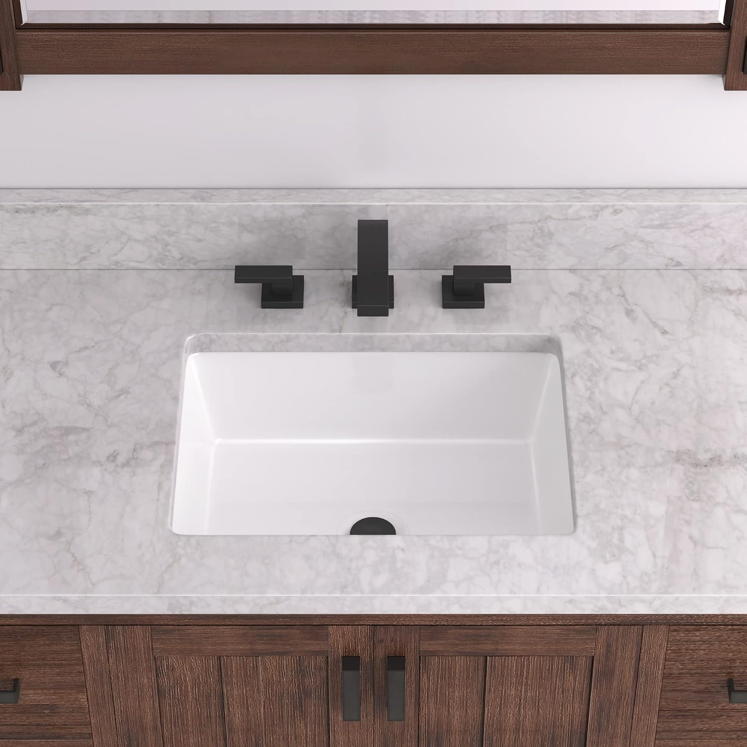 Signature Hardware 447966 Destin 20" Vitreous China Undermount Bathroom Sink - Glazed Underside