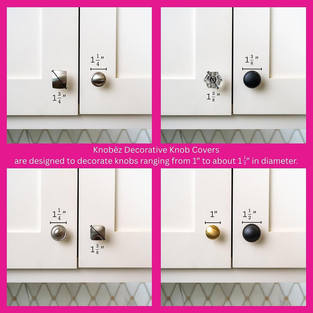 Knobēz: Decorative Knob Covers - Snowman - 8pk - Stretch Over Hardware Decorations, Holiday-Winter-Christmas, Kitchen-Bathroom-Dressers-Home
