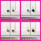 Knobēz: Decorative Knob Covers - Snowman - 8pk - Stretch Over Hardware Decorations, Holiday-Winter-Christmas, Kitchen-Bathroom-Dressers-Home