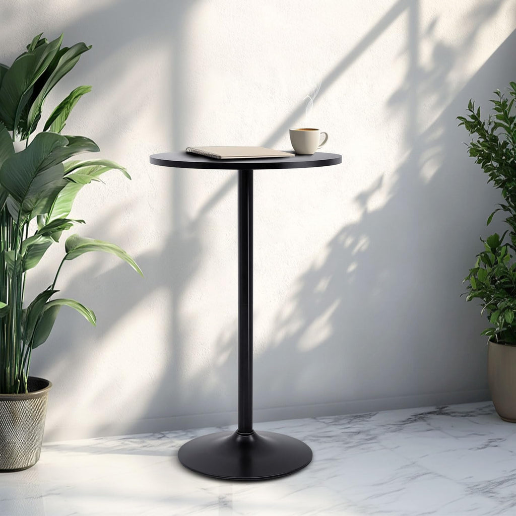 FDW Bistro Pub Table 40 Inch Height Cocktail Table Round Bistro Bar Table for Home and Kitchen Dining