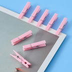 100PCS Baby Shower Clothespins Girl Plastic Mini Clothes Pins 1.4 Inch Small Pink Clothespin for Baby Shower Games DIY Photos Crafts Party Decorations