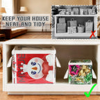 3 Pack Clear Zippered Gift Bag Storage Organizer with Handles,Organize Your Gift Wrap,Tissue Paper, Tape,Bow, Ribbon,Card,Ornament-Christmas Wrapping Supplies Storage Bag-3 Different Sizes（L+M+S)