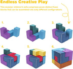 7Pcs Elastic Sponge Toddler Cushions Washable Inspiring Creativity Blocks Chair Wear Resist for Kids Bedroom Playroom Furnitures