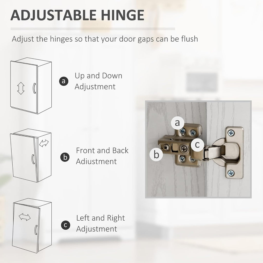Modern Pantry Storage Cabinet, Freestanding Kitchen Cupboard with 2 Doors, Adjustable Shelves for Dining Room,for Kitchen Home