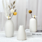 White Vases Set of 10, Small Ceramic Flower Vases Bulk Bud Vases for Wedding Table Centerpieces Decor Pampas Grass Modern Boho Home Party Decor DIY Gift