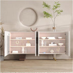 Entryway Cabinet Modern Sideboard, Entryway Cabinet with Doors, Decorative Cabinet, Storage Cabinet for Living Room, Entryway, Dining Room and Kitchen Bar Cabinet Sideboard Storage Cabinet