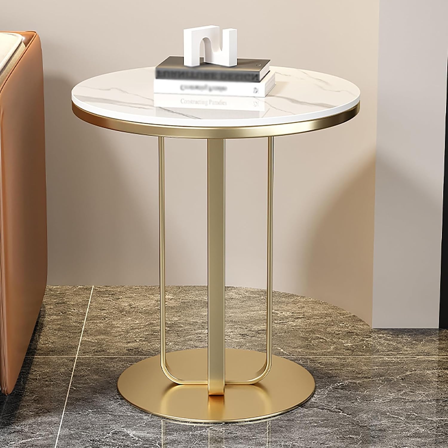 Round Coffee Table, Modern Side End Table for Living Room, Bedroom and Home Office, Versatile Coffee Table for Balcony and Entertaining, Stylish Accent Furniture