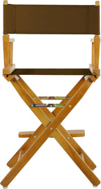 Casual Home 220-05/021-45 Director Chair 24" - Counter Height Honey OakFrame/Brown Canvas