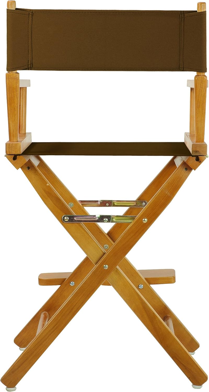 Casual Home 220-05/021-45 Director Chair 24" - Counter Height Honey OakFrame/Brown Canvas