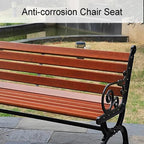 Garden Benches for Outdoors, Garden Bench with Armrests Backrest, Park Bench, for 2–3 People, Safety Edge, for Front Porch, and Park(Medium)