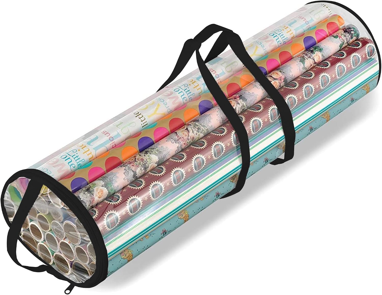 Ram® Wrapping Paper Storage Container - Fits 14 to 20 Standard Rolls Up to 40"- Slim Design – Under Bed Gift Wrap Organizer - Closet Storage Wrapping Paper Holder