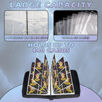 Trading Card Binder-440 Pockets Premium Trading Card Book, Double-Side Collectible Card Albums Compatible with Game/Baseball/Football/TCG Card, Waterproof PU Zippered Storage Card Holder