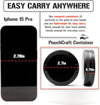 Metal Can | Metal Container for Pouches | Aluminum Used Pouch Storage Tin | Airtight O-Ring Moisture Odor Proof EDC Pocket Tin | The General Edition (Black)