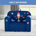 Delta Children Mix & Match Cozee Kids Chair with Interchangeable Patches, Space