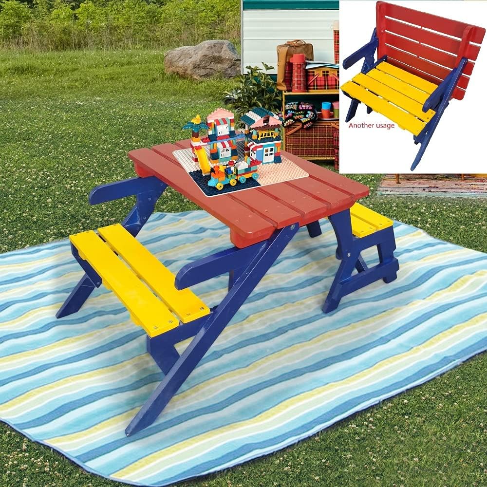 Saiveina Outdoor or Indoor Wood Children Adirondack Chair,White