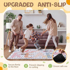 Drydiet Let's Read Carpet 47×39 Inch Colorful Floor Mat Washable Non-Slip Boho Classroom Reading Nook Must Haves Read Sign for First Day End of the Year School Home School Dorm Library Party Decor