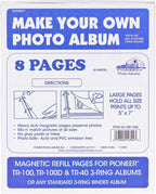 Magnetic Refill Pages for Pioneer TR-100, TR-100D and TR-40 (8 Pages)