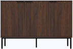 Fluted Sideboard, Buffet Cabinet with Storage, Wooden Accent Console Cabinet with Doors and Adjustable Shelves, for Living Room, Dining Room, Entryway, Hallway, 47.3"