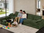 Upgrade Boneless Couch with Storage, Extra Deep&High Seat Modular Sectional Sofa 4 Seater U Shaped Cloud Couch with Ottoman, Tool-Free Assembly Sectional Couches for Living Room