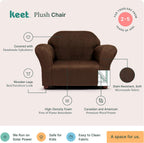 Plush Kids Chair with Soft Pillow – Durable Microsuede Upholstery, Padded Cushion, Wooden Frame, Easy to Clean, Ergonomic Design for Ages 2-5, Stylish & Cozy Chair for Playrooms & Bedrooms.