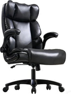 Big and Tall Office Chair 500lbs Wide Seat Executive Chair High-Back Office Foot Rest, Ergonomic Lumbar Support Computer Gaming Chairs for Heavy People(Beige)