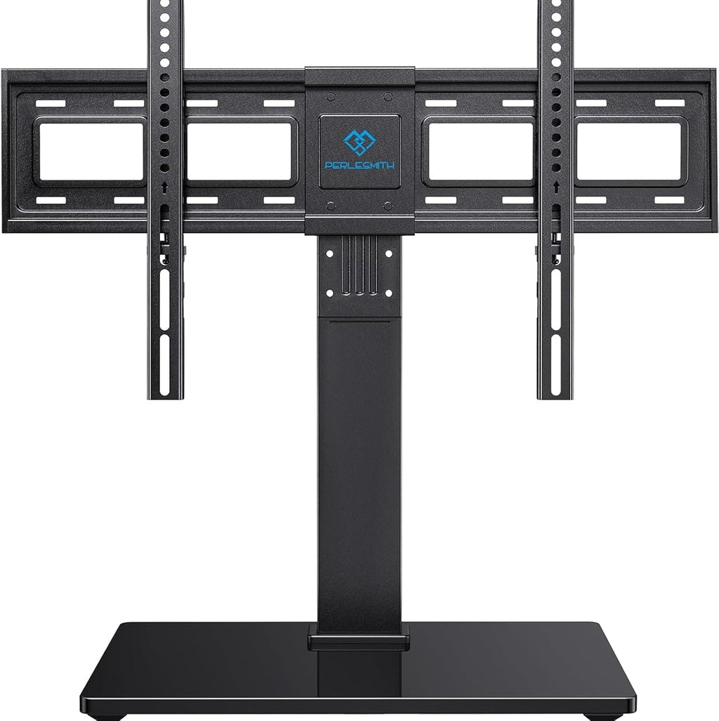 PERLESMITH Universal Swivel TV Stand Legs for 37-75 inch TVs, Height Adjustable Tabletop Mount Holds up to 99lbs, Television Table TV Stands for Livingroom & Bedroom, Universal VESA 600x400mm, PSTVS13