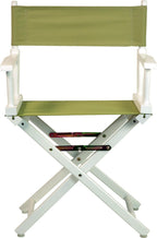 Casual Home 18" Director's Chair White Frame with Olive Canvas