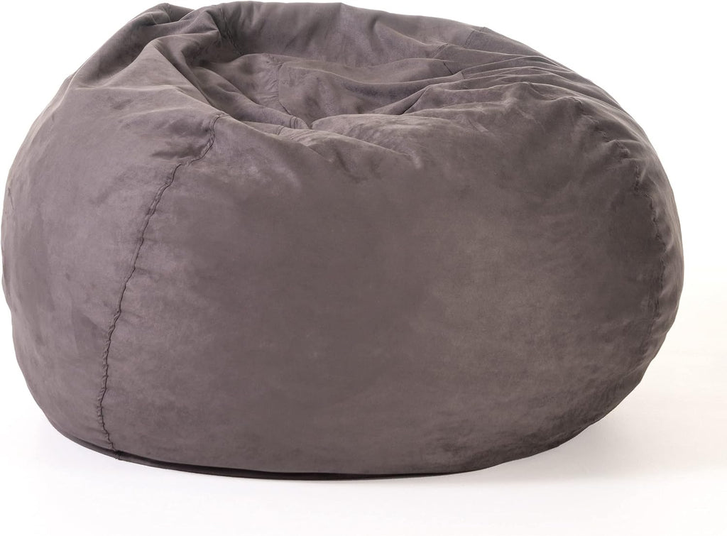 Christopher Knight Home Waldo 5 Foot Bean Bag, 5 Ft, Charcoal