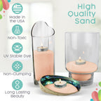 Sandsational Sparkle Pink Chiffon Unity Sand -1.5 LB (22 oz), Pastel Pink Colored Sand for Weddings, Vase Filler, Home Decor, Crafts, Terrariums, and More