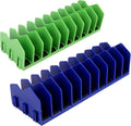 HURRICANE Pliers Organizer Rack with Non-Slip Rubber Base, Extendable Design, Blue and Green, 2 Pack