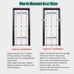 HAIXHX Retractable Stairway Partition Gate, Acrylic Panel Aluminum Frame Concertina Slide Door with Magstripe & Screws for Living Room Bathroom 135x203cm/53.1x80in