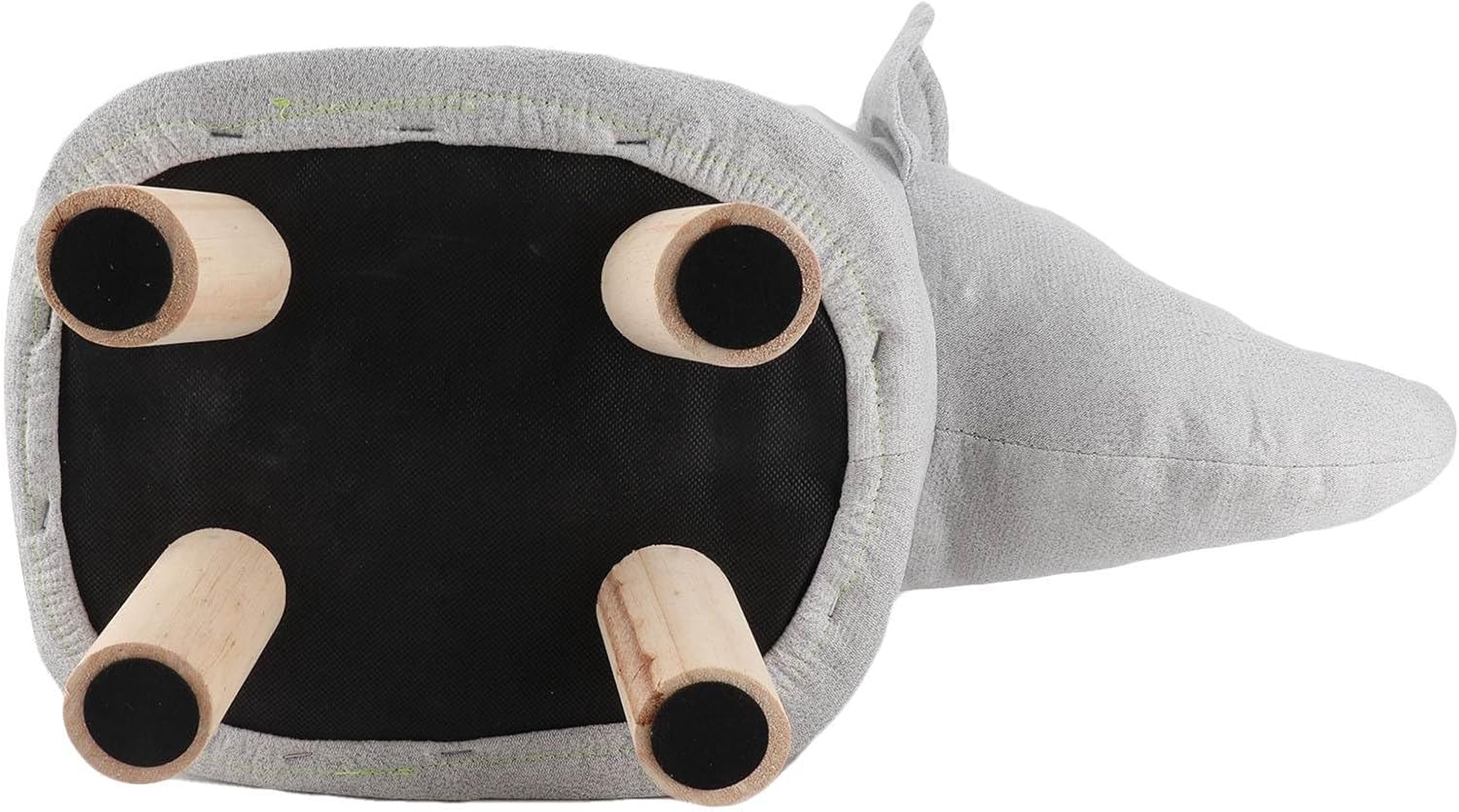 Animal Footstools, Cartoon Animal Shape Footstools, Cute Elephant Shaped Stool Ottomans, Mini Ottoman Furniture for Nursery, Bedroom, Playroom, and Living Room Decor, Multipurpose Small(Grey White)