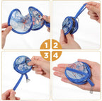 6PCS Floral Round Foldable Hand Fan, 6 Styles Round Folding Fan Japanese Cooling Fans Portable Handheld RoundFans for Indoor & Outdoor Travel Events Party Festival