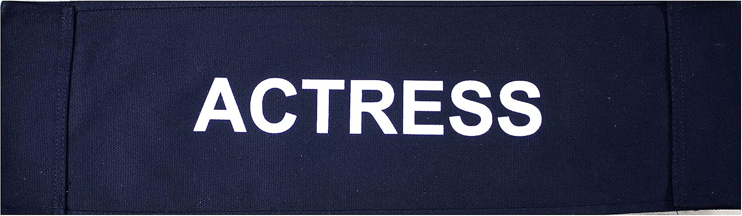Filmcraft Printed Director's Chair Canvas Printed Film Set Position Director, Producer, Actress, Actor, CAST, VIP (Actress)