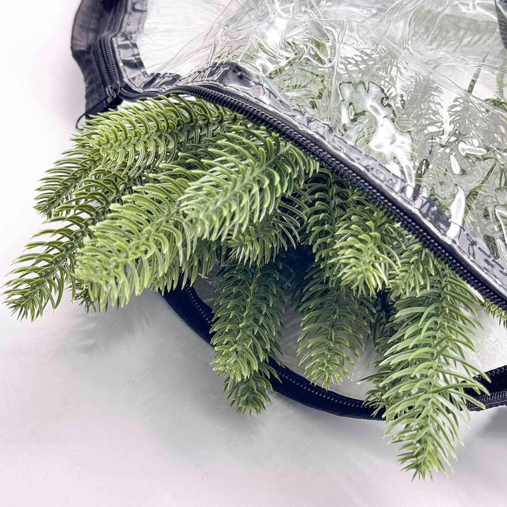 2 Pack 30X8 Inch Wreath Storage Bag, Christmas Wreath Clear Storage Container with Dual Zippered and Reinforced Handle for Xmas Holiday Seasonal Wreath Garland