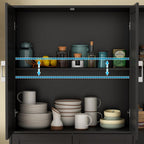 Loomie Kitchen Pantry Storage Cabinet, 64" Tall Freestanding Cupboard with Doors & Adjustable Shelves, Food Pantry Cabinet with 5-Tier External Shelf for Dining Room (Black)