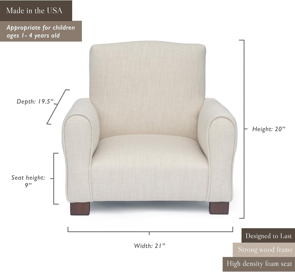 Toddler Personalized Armchair, Kids Upholstered Rocking Chair with Personalization, Toddler Chair with Personalized Name, Comfy Child Armchair, (Airplanes Print, Legs)