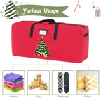 Large Christmas Tree Bag Heavy Duty Christmas Tree Storage Bag 9ft Tree 600D Oxford Material Christmas Tree Ornament Storage Bag Huge Xmas Tree Storage Container for Artificial Tree