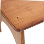Bamboo Toilet Stool for Boys Girls Non-Slip Bathroom Step Stool Portable Potty Footstool for Easy Toilet Access