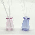 2 PCS Cat Whisker Vase, Miniature Glass Whisker Vase, Mini Vases, Dollhouse Accessories (Pink, Purple)