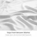 Mellanni Bed Skirt King Size - Bed Skirting - 15-Inch Tailored Drop Pleated Dust Ruffle - Hotel Luxury Bedding - Wrinkle, Fade, Stain Resistant - 1 Bedskirt (King, White)