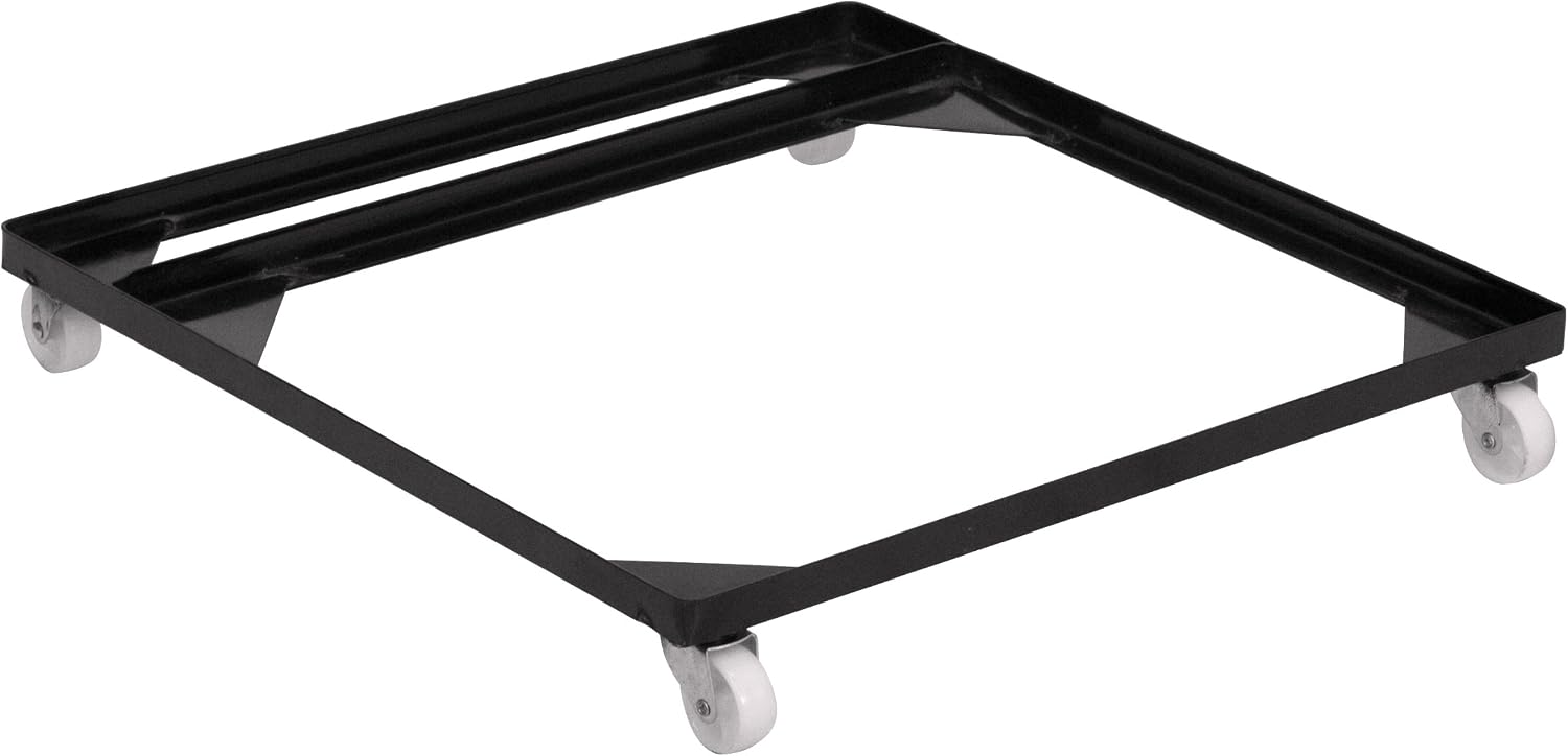 Flash Furniture HERCULES Series Steel Stack Chair and Church Chair Dolly