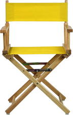 Casual Home 200-00/021-34 Director's Chair 18" - Classic Height Natural Frame/Gold Canvas