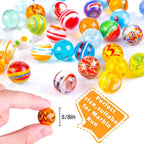 MCPINKY 36PCS Glass Marbles, Including 5 Glow in The Dark Marbles for Vase Filler, Fish Tank, Table Scatter Decoration